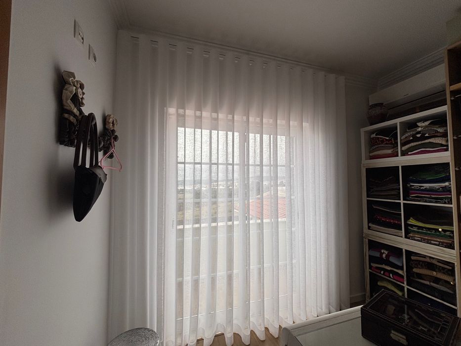 Cortinado branco ondas perfeitas 2,15 mts