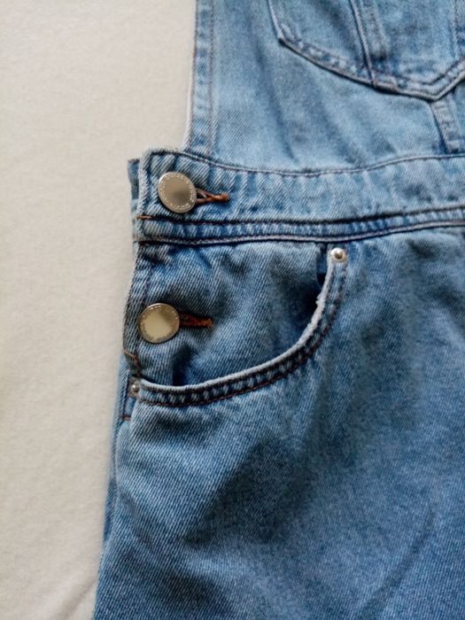 Ogrodniczki jeansowe - spódniczka