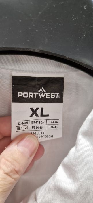 Biały, damski fartuch laboratoryjny XL