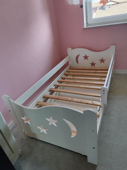 2 x Łóżko dziecięce 160x80 drewno + Materace