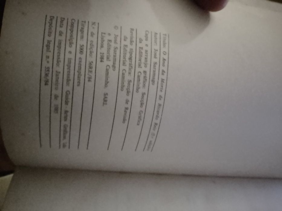 O Ano da morte de Ricardo Reis-Saramago5e-Caminho10E-Sinatra-8EDesde2E