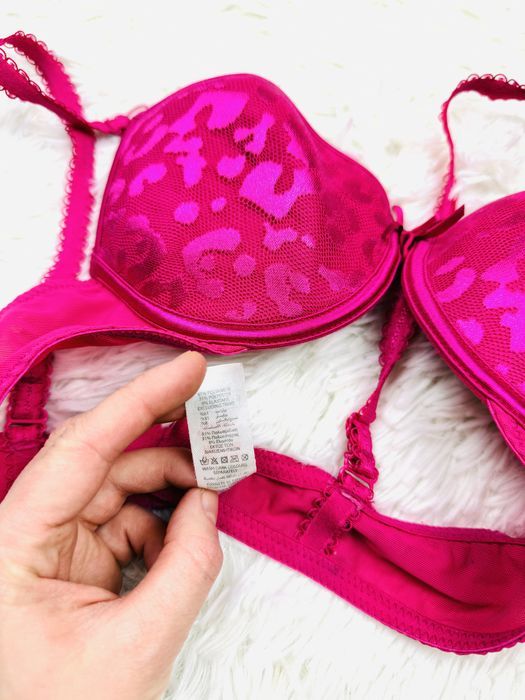 Biustonosz usztywniany 75A różowy