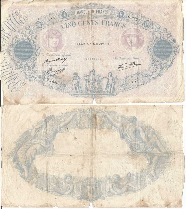 Notas Marroquinas e Francesas