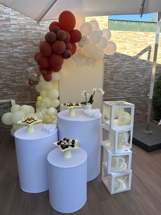 Aluguer de trio de cilindros para decoração de festa desde