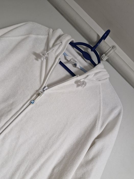 Biala bluza damska z kapturem Xl-Xxl  Tcm