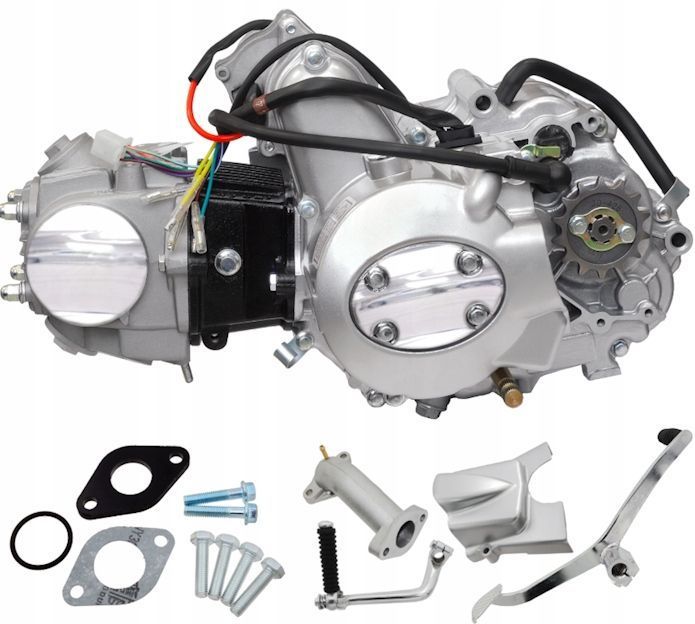 silnik poziomy 139fmb, 50cc 4t, 4-biegowy manual srebrny junak romet king
