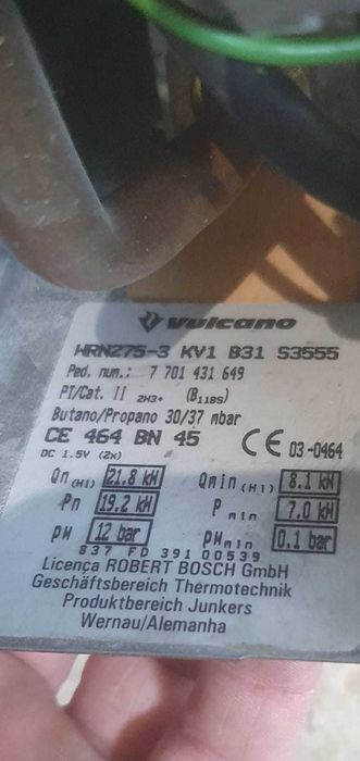 Esquentador da marca Vulcano usado