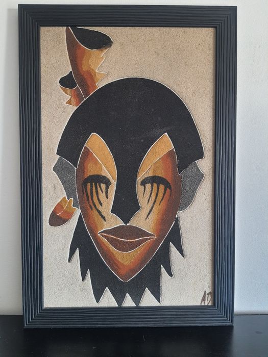 Quadro africano com areia64585227149699124