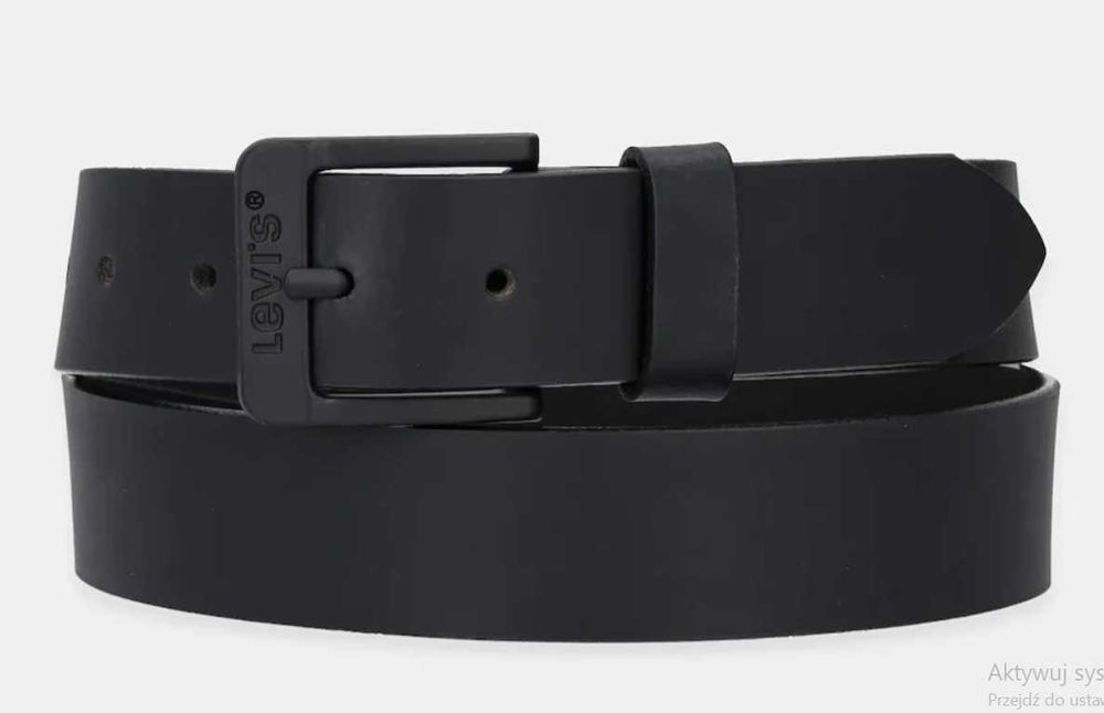 Czarny pasek męski Levi's r. 75