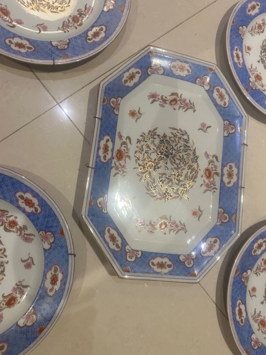 Conjunto pratos porcelana chinesa secular