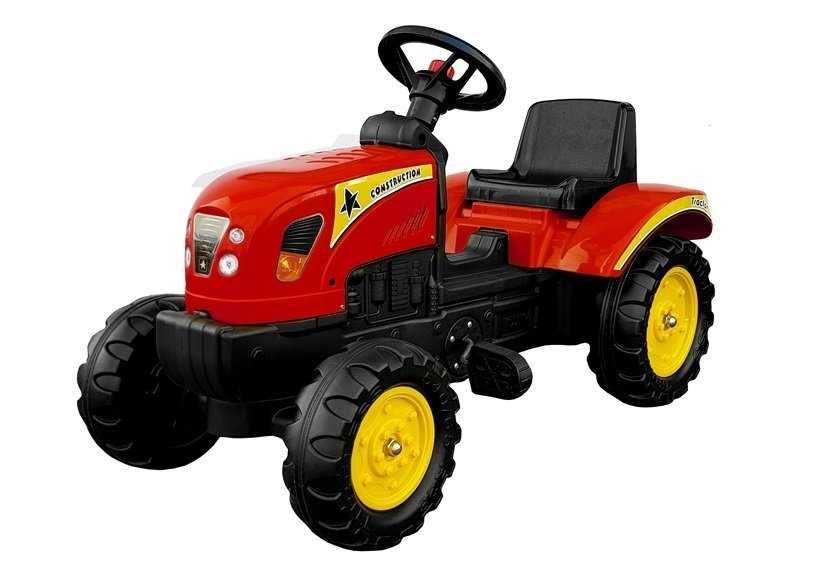 Traktor Branson z Przyczepą czerwony Pedały 135 cm/TYLKO WYSYŁKA