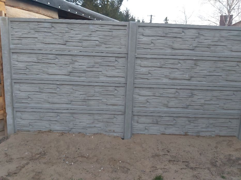 Słupki betonowe h-200cm zbrojone belka , drut 6mm