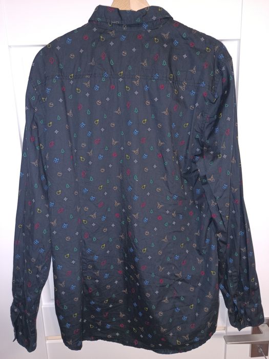 Koszula ze świątecznym motywem czarna HOUSE