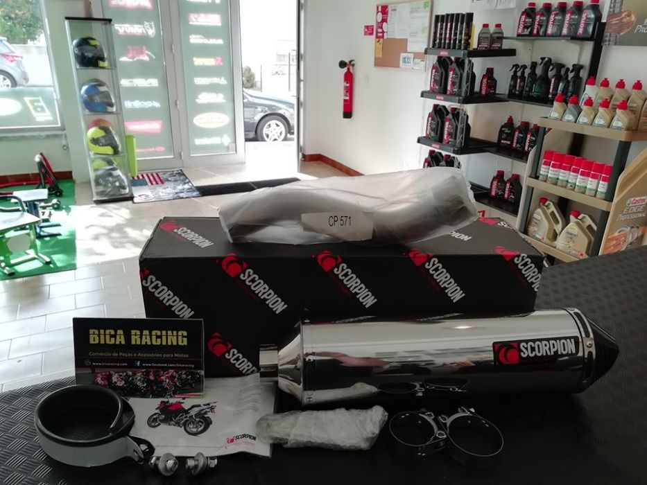 Escape Scorpion Factory BMW R 1200GS (10-) inox/carbono oval (NOVOS)