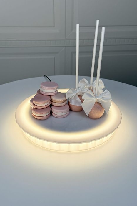 Podstawa pod ciasto 25 cm  - z oświetleniem LED