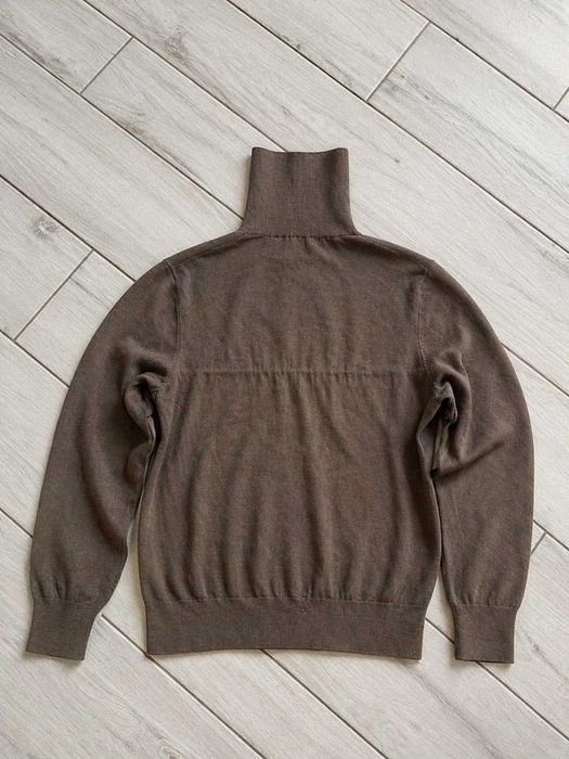 Brązowy golf męski H&M, Klasyczny sweter basic