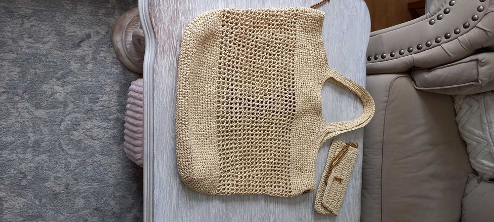 Torba Saint laurent Lcare crochet raffia PARIS