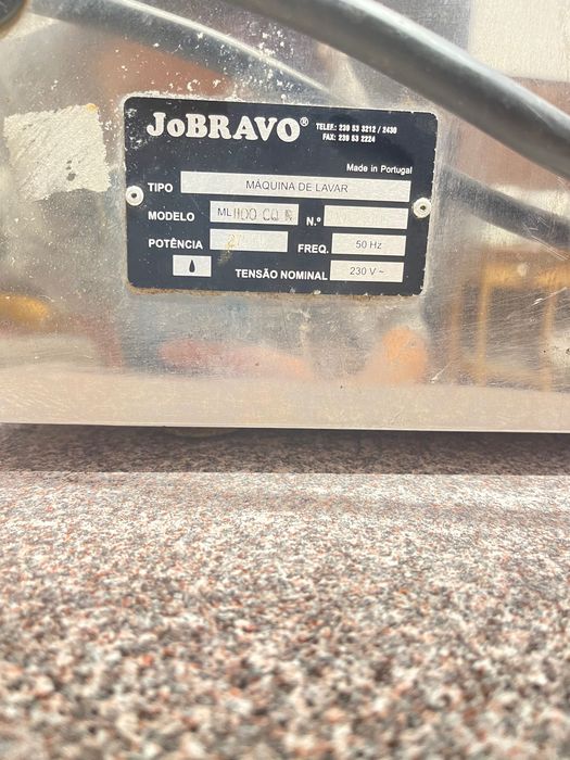 Máquina Lavar Copos Industrial JoBravo ML1100 – 2750W / 230V