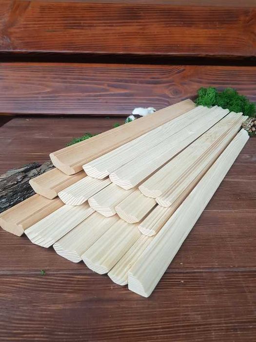 Дерев'яні кутники, плінтус, нащільники