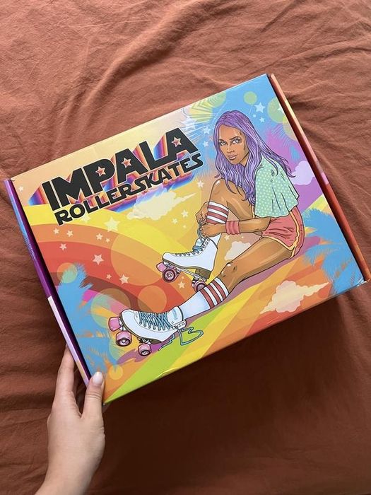 Роликові ковзани Impala квади 38(39 р) ролики aqua
24,5 см у