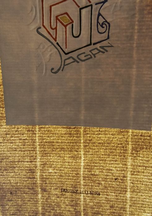 Exlibris.Ekslibris wykonanał Janusz Halicki dla Lucjana Sagana