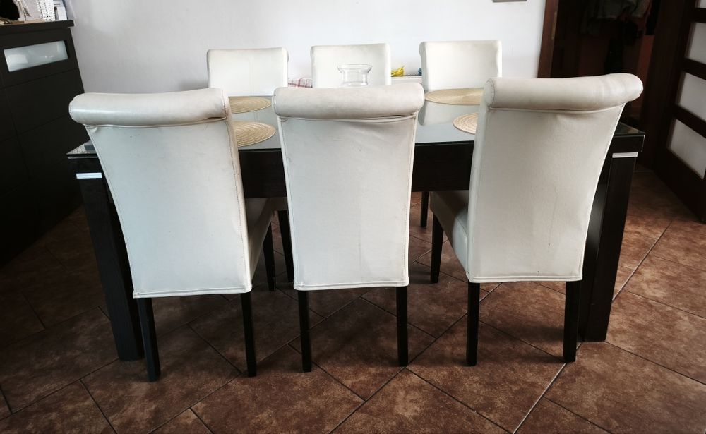 Duży stół +6 krzeseł