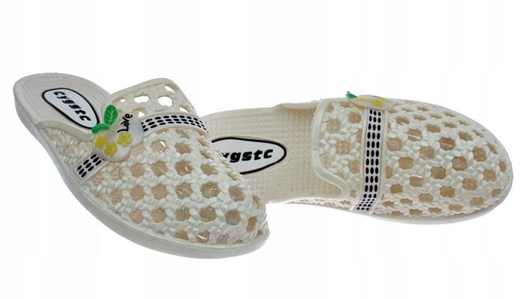 Klapki damskie meliski ercu idalne na basen plażę gumowe 5349 roz. 39