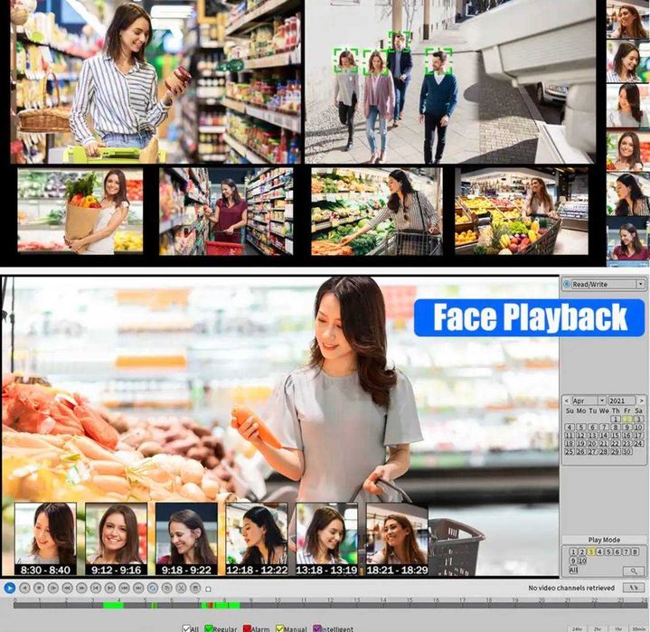 Акція! Система відеонагляду 4 камери IP 4K 8МП POE Usafeqlo