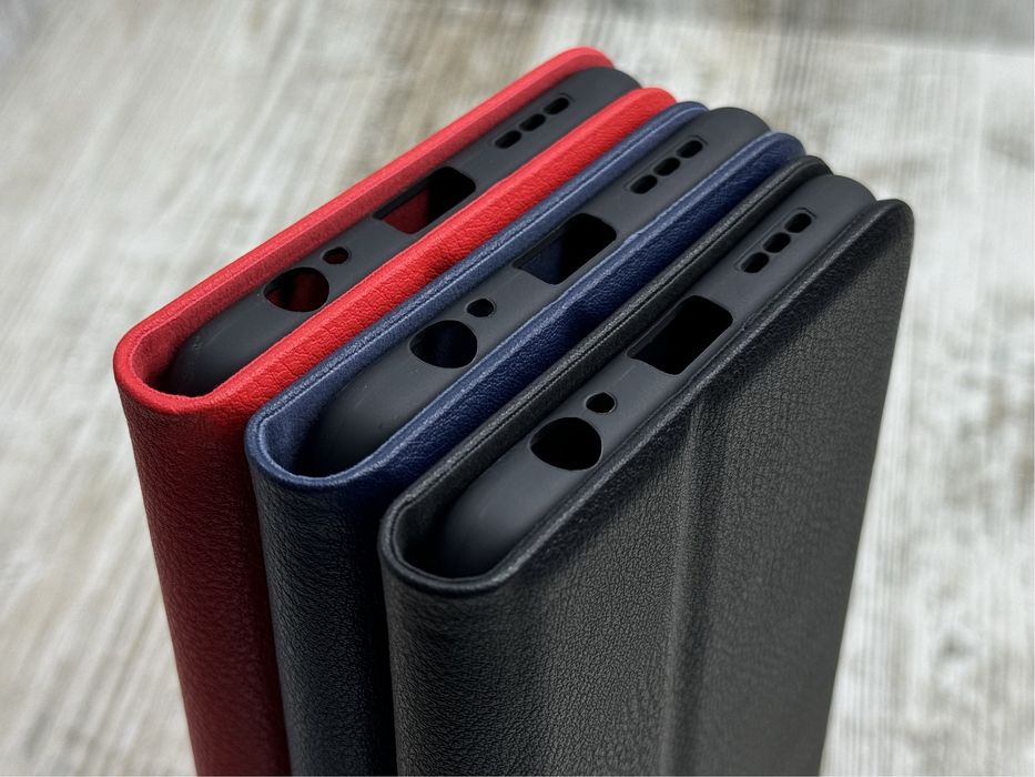Чехол книжка Leather Case на Xiaomi Redmi Note 10/ 10S/ 10 Pro Чохол
