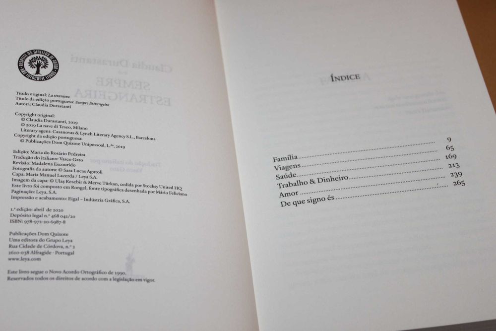 Sempre Estrangeira// Claudia Durastanti