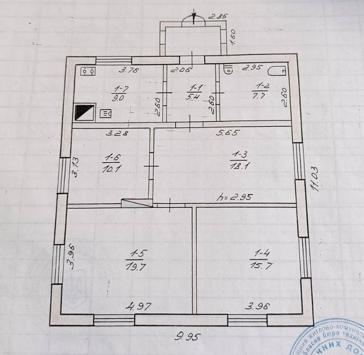 Цегляний будинок в Антополі