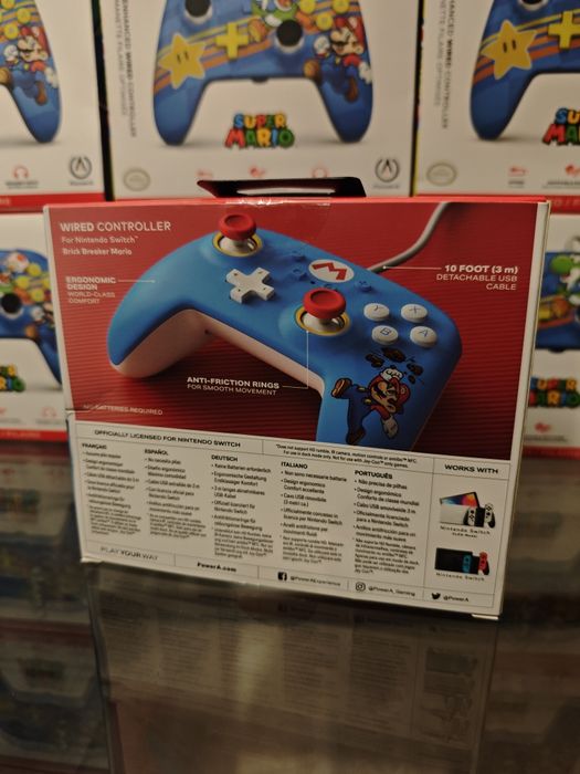 Nintendo Switch comando c/ fio Selado Edição Super Mario Brick Breaker
