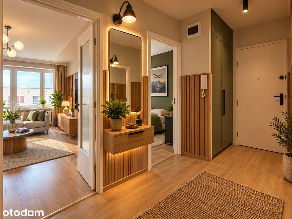 3 pokoje + balkon | 48,47 m² | Kościuszki | do aranżacji