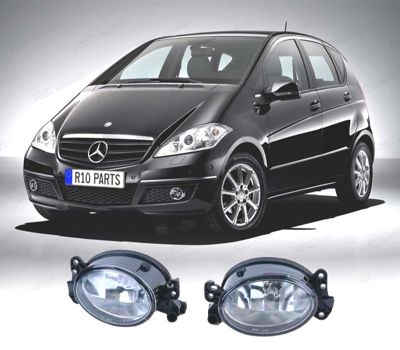FARÓIS DE NEBLINA MERCEDES CRISTAL CLARO