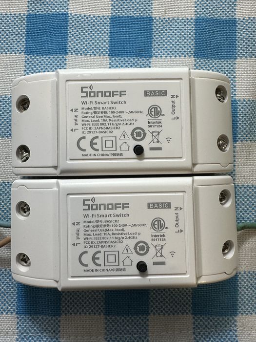 2x sonoff basic R2