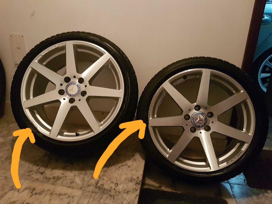 Jantes 18 AMG originais . Acabamento "high-sheen"