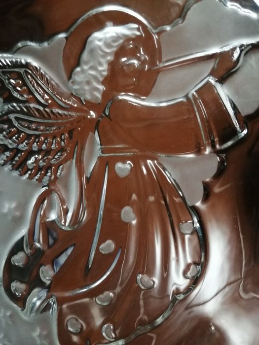 Travessa em cristal.