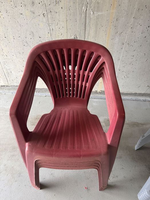 Krzesła ogrodowe plastikowe 10 sztuk