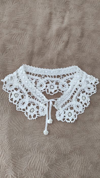 Накладний/знімний мереживний комірець ручної роботи