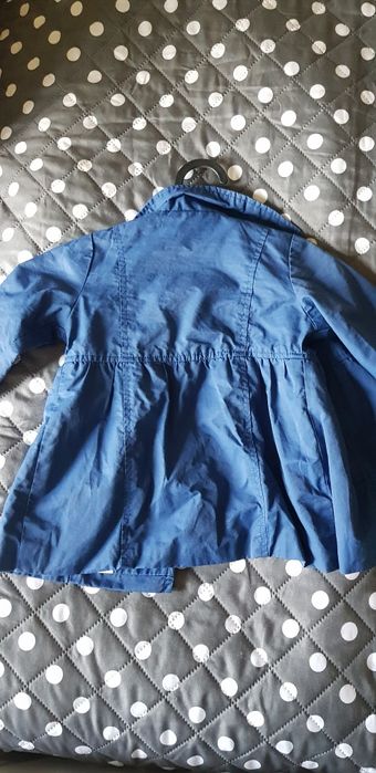 Zara, granatowy płaszczyk dziewczęcy,niemowlęcy, na wiosnę,jesień,r.86