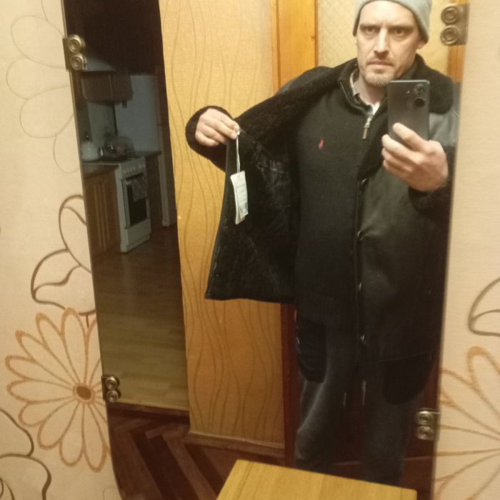 мужская дубленка новая