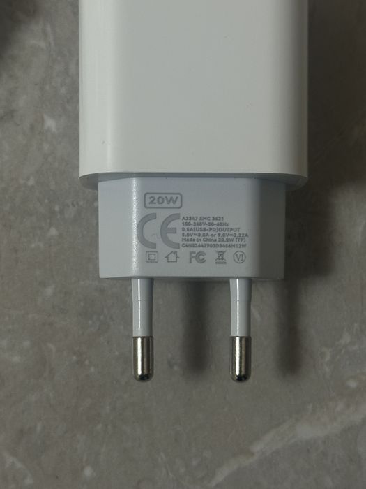 Швидка зарядка 20W для iPhone + кабель 1м