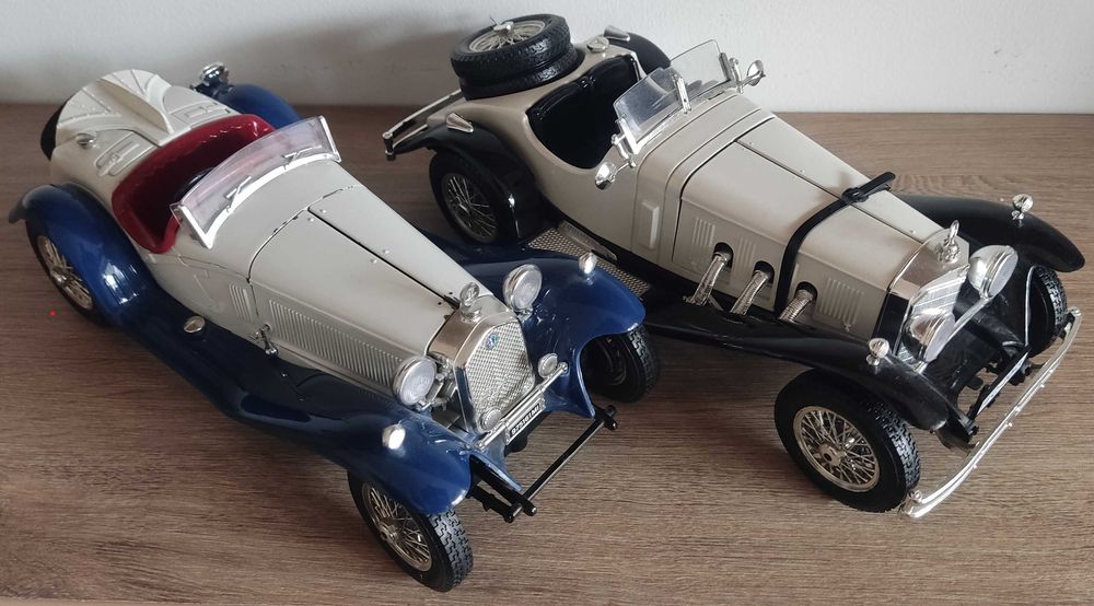 Samochody Bburago Alfa Romeo 2300 Spider Mercedes Benz SSK skala 1:18
