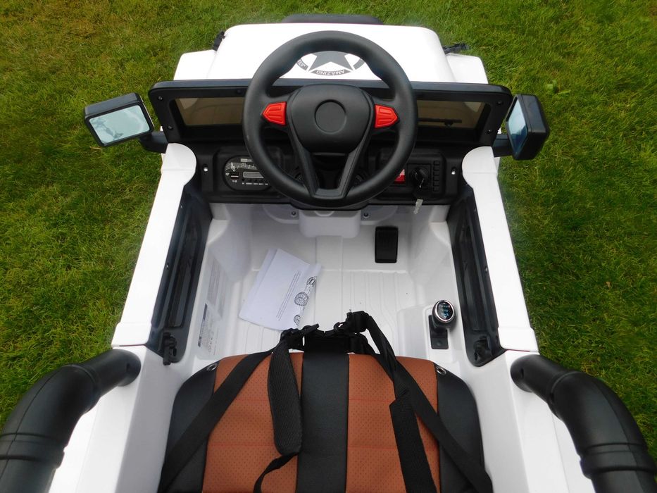Jeep na akumulator samochód Pilot Skóra Eva AUTO Autko dla dziecka