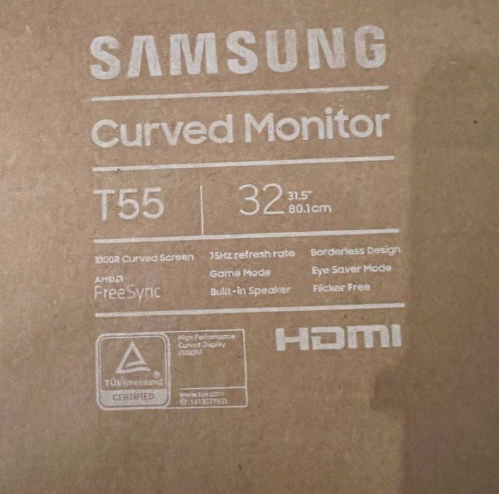 Samsung монитор C32T550FDR новый