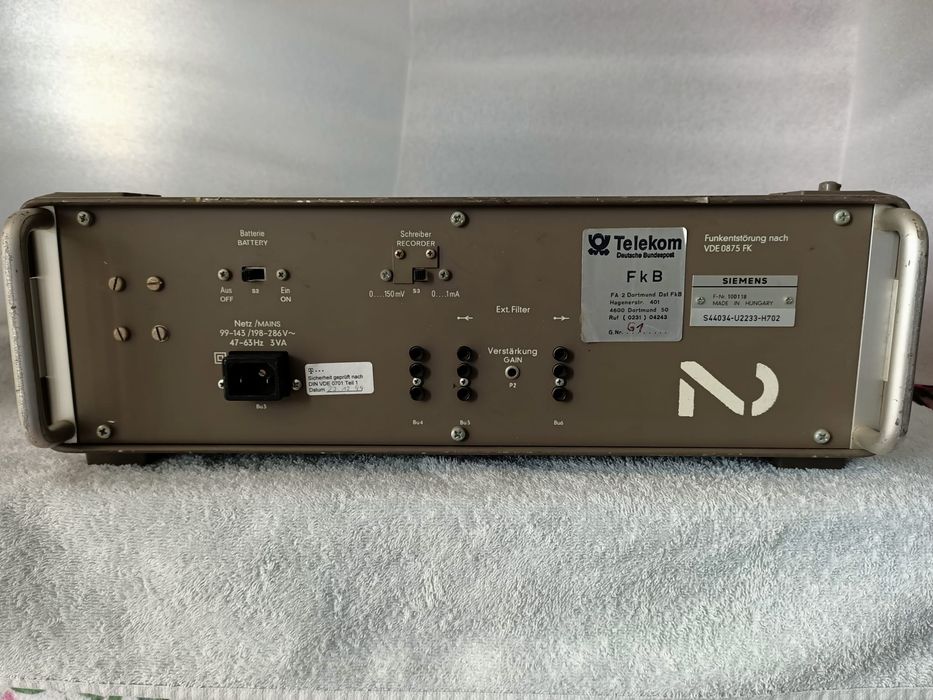 Miernik psofometr SIEMENS U2233.