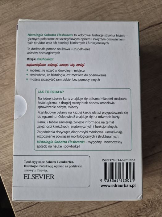 Histologia Sobotta fiszki do nauki