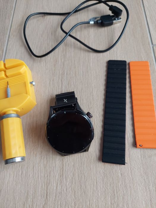 Zegarek Maxcom Iron R (jak nowy), smartwatch, AMOLED