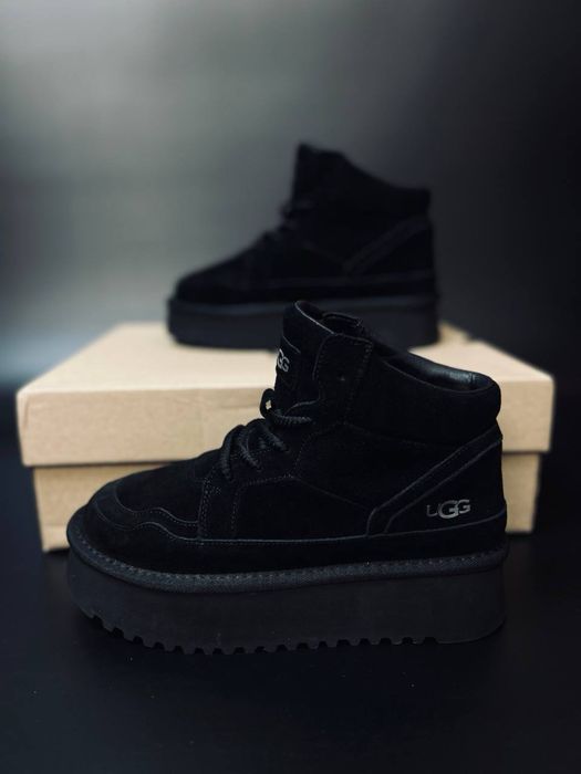 Купить угги черные / замшевые Ugg Lowmel Australia натуральная овчина