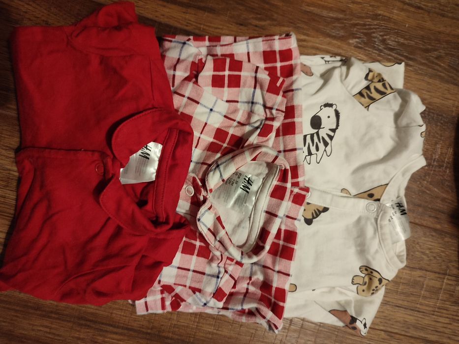 Piżamki pajacyki 3 szt H&M